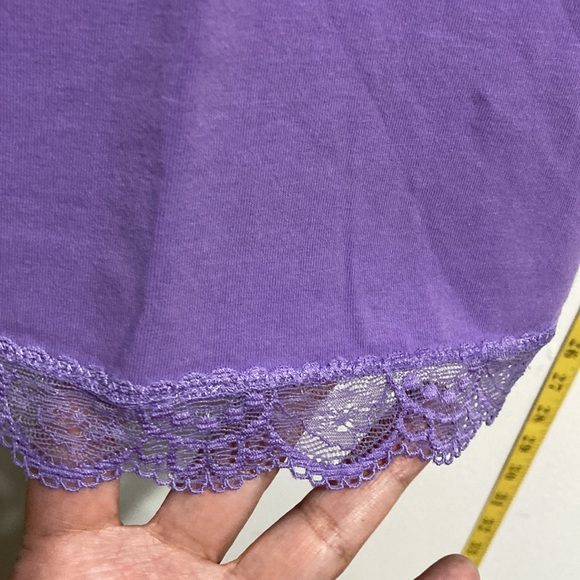 COLDWATER CREEK Camisole Tank Top Purple Lilac Stretch Lace Women Medium 10 12 - Picture 5 of 16